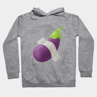 Duct Tape Eggplant Hoodie